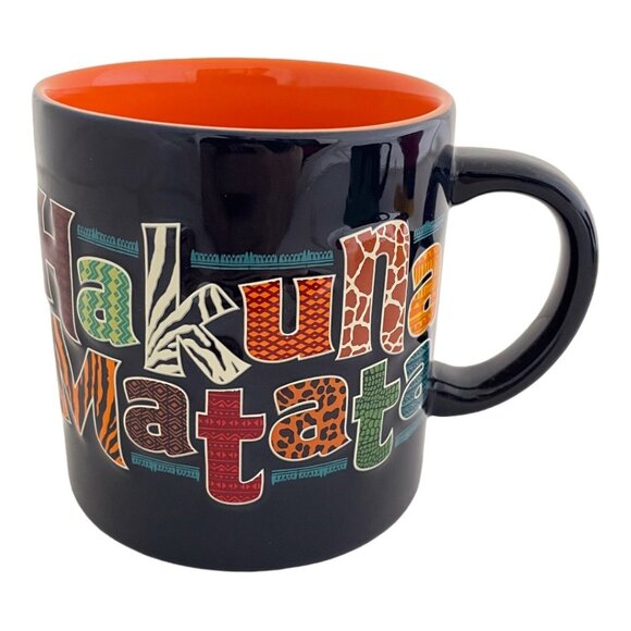 Disney Parks Hakuna Matata The Lion King Graphics Silhouettes Timon Pumbaa Mug - Picture 1 of 12